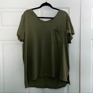 Old Navy XL Olive Green Boyfriend Tee